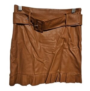 Impeccable Pig Faux Leather Skirt